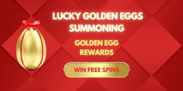 Lucky golden egg reward artwork advertising free spins